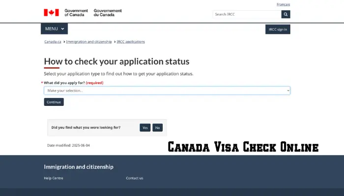 Work Permit Visa Check Online by Passport Number Canada Visa Check